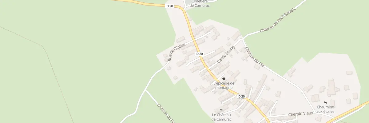 Plan du 80 Le Village à Camurac