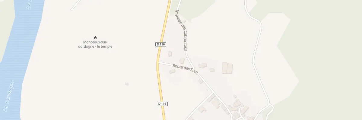Plan du 5455 Les Cabroutous à Monceaux-sur-Dordogne