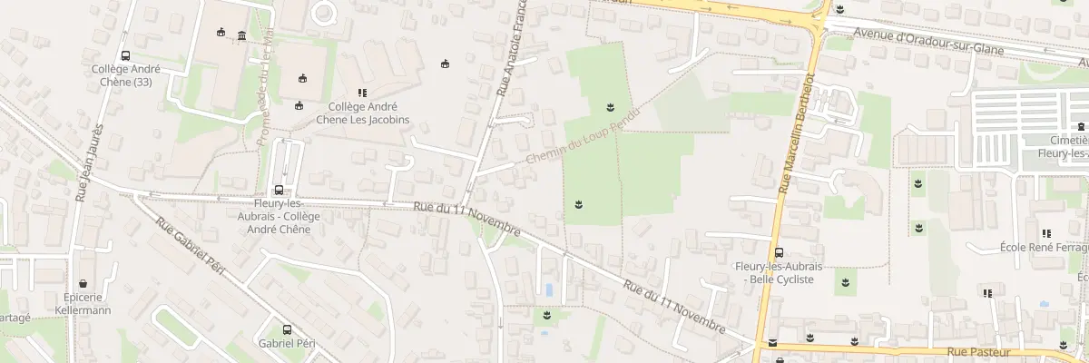 Plan du 20T Rue Anatole France à Fleury-les-Aubrais