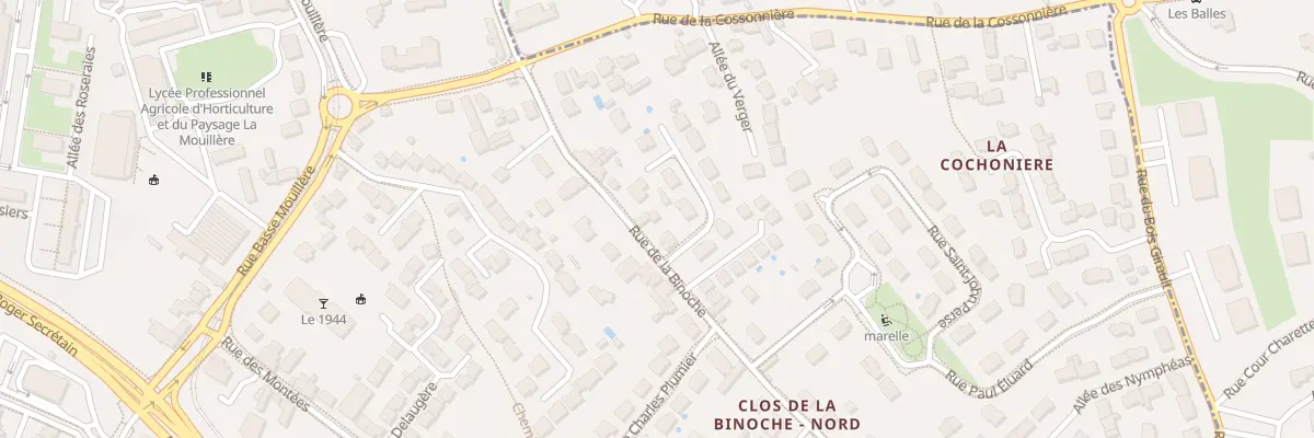 Plan du 5 Rue de la Binoche à Orléans