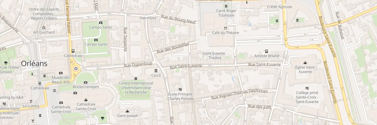 Plan du 50 Rue Saint-Euverte à Orléans