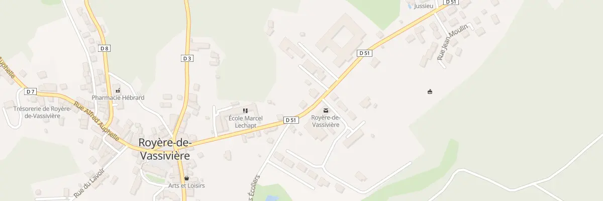 Plan du 11 Rue Camille Benassy à Royère-de-Vassivière