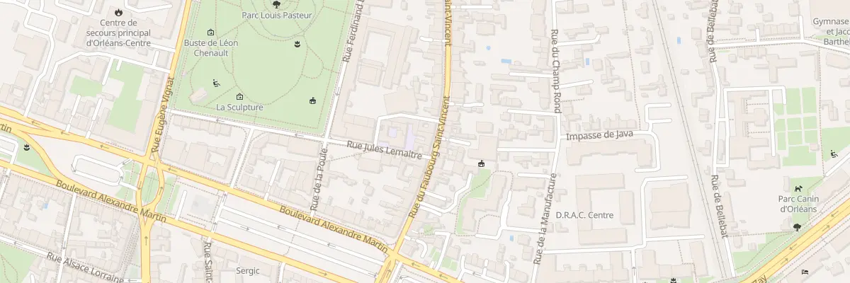 Plan du 21 Rue du Faubourg Saint-Vincent à Orléans