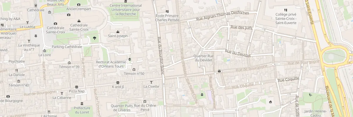 Plan du 30 Rue des Ormes Saint-Victor à Orléans