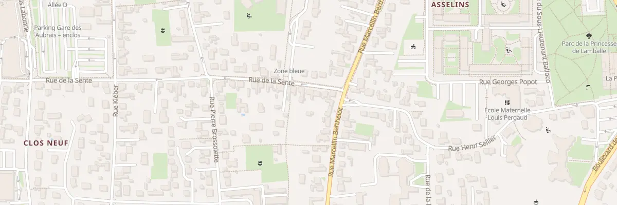 Plan du 1T Rue de la Sente à Fleury-les-Aubrais