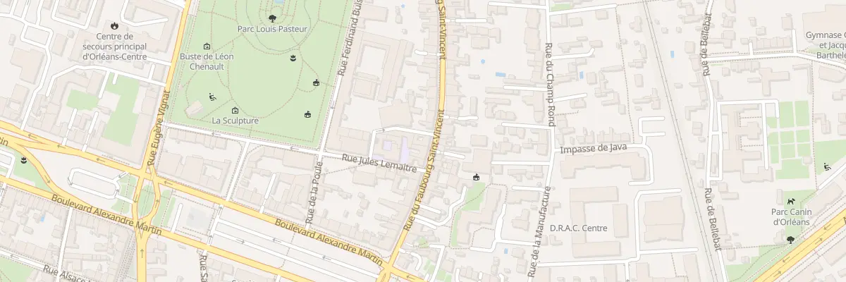 Plan du 23 Rue du Faubourg Saint-Vincent à Orléans