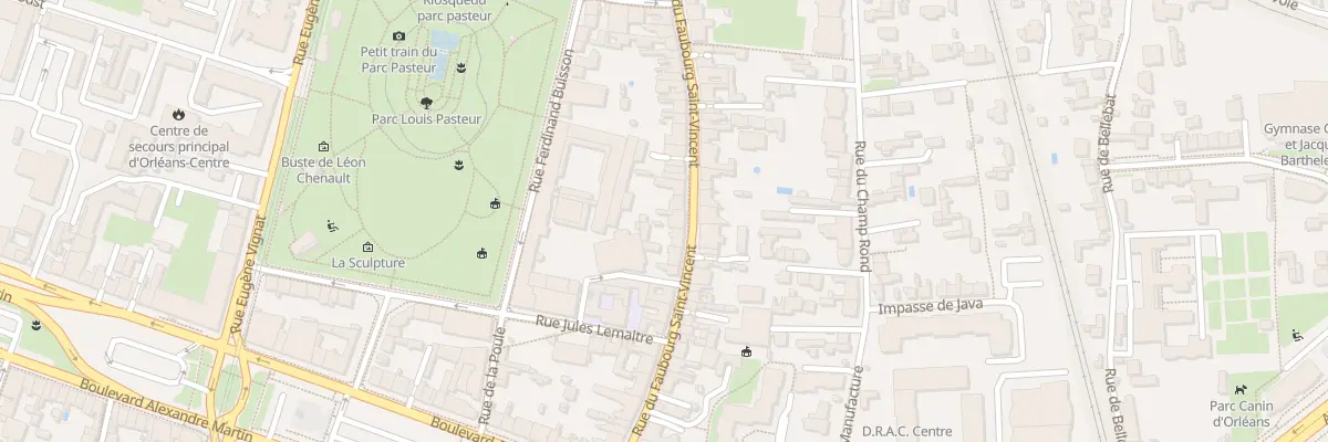 Plan du 33 Rue du Faubourg Saint-Vincent à Orléans