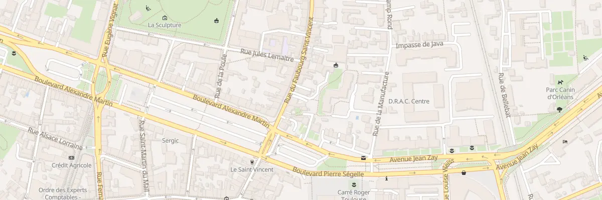 Plan du 8 Rue du Faubourg Saint-Vincent à Orléans