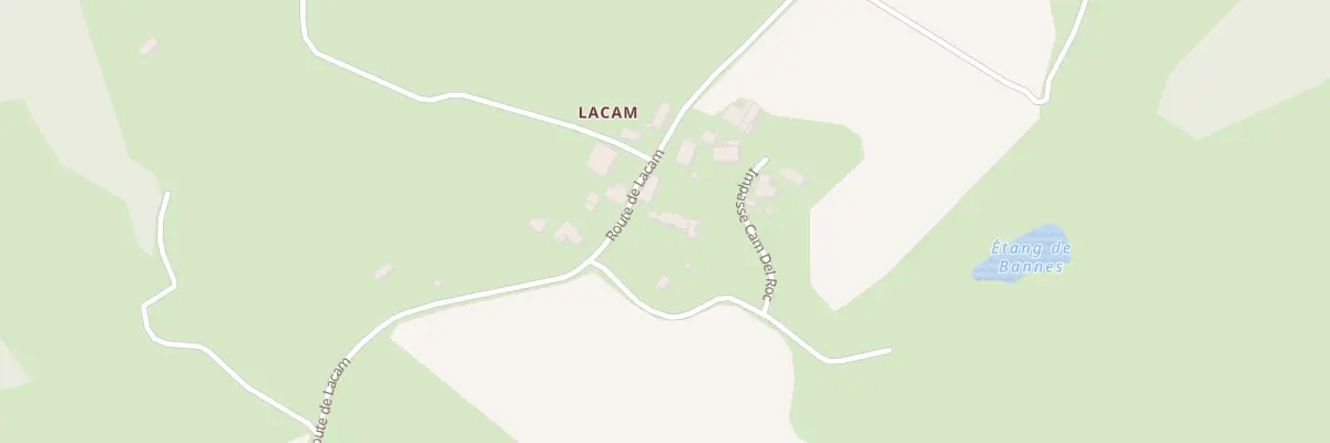 Plan du 5032 Lacam à Bannes