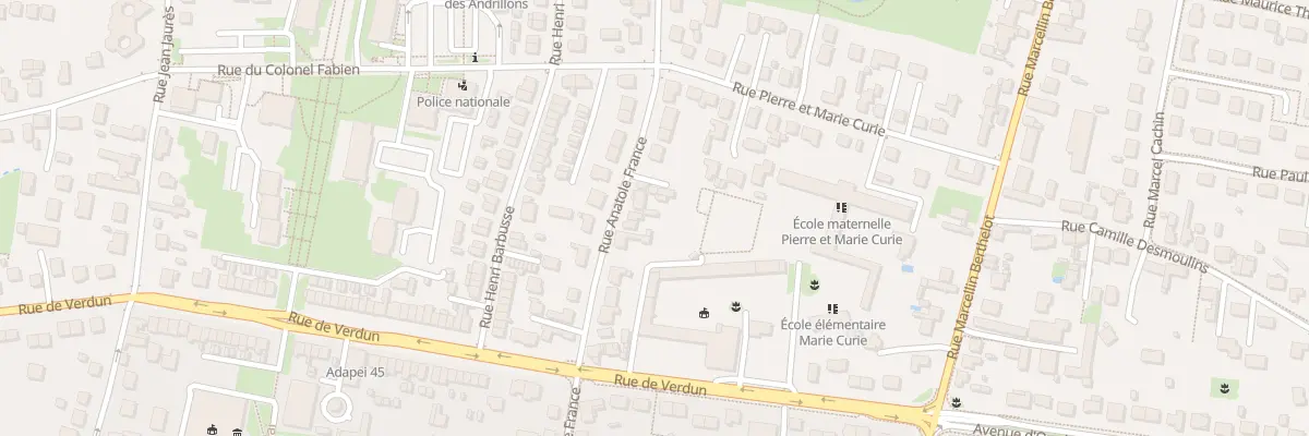 Plan du 46 Rue Anatole France à Fleury-les-Aubrais