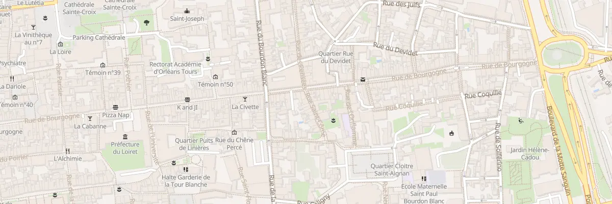 Plan du 17 Rue Saint-Come à Orléans