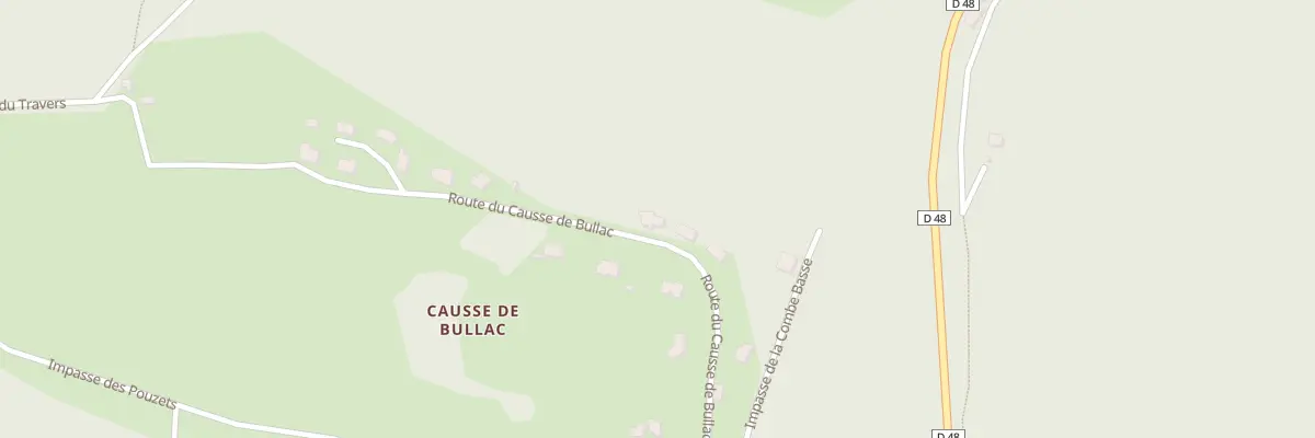 Plan du 810 Rte du Causse de Bullac à Boussac