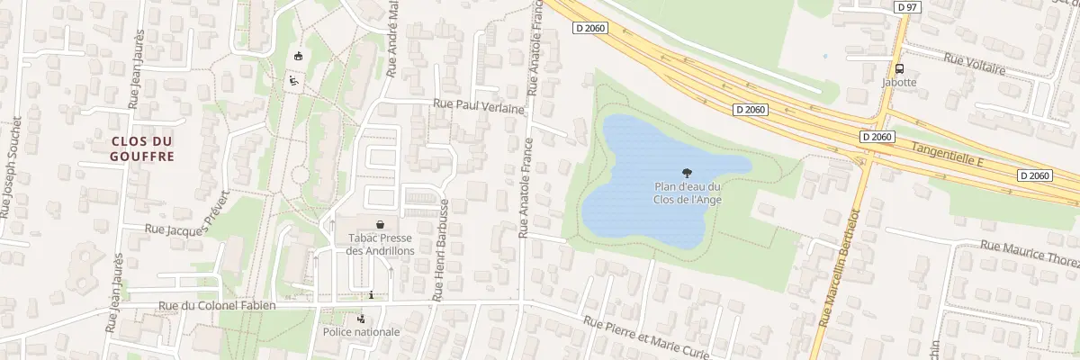 Plan du 58T Rue Anatole France à Fleury-les-Aubrais