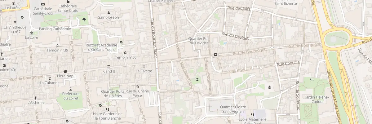 Plan du 89 Rue de Bourgogne à Orléans