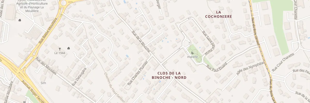 Plan du 13 Rue de la Binoche à Orléans