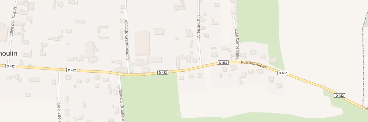 Plan du 320 Rue des Allées à Neufmoulin