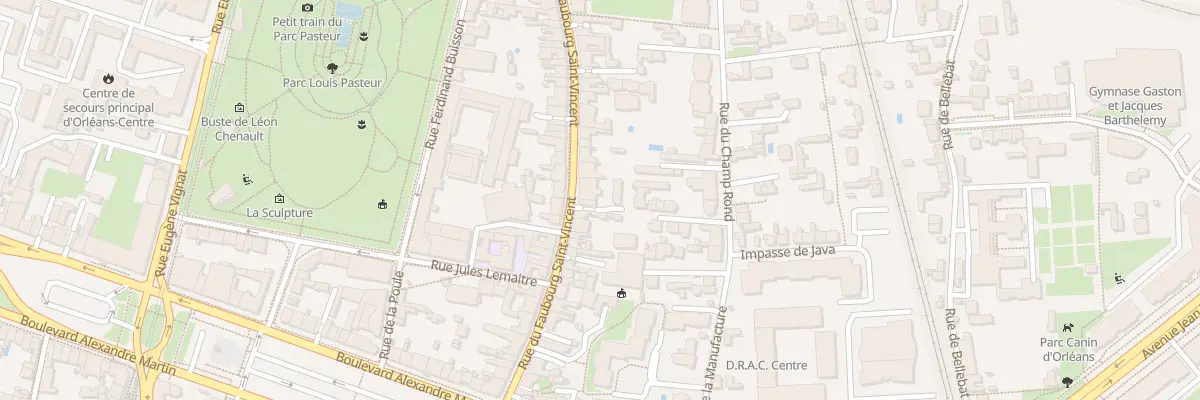 Plan du 34 Rue du Faubourg Saint-Vincent à Orléans