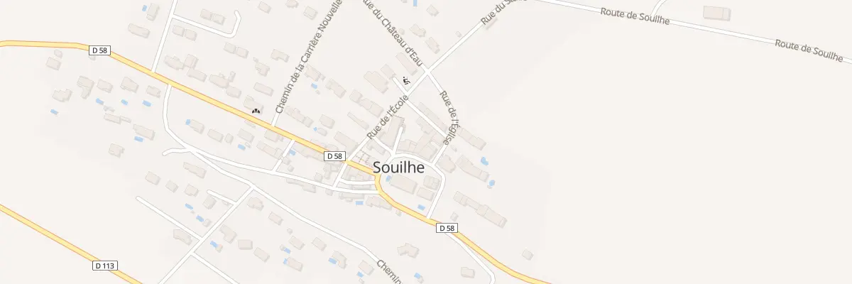 Plan du 8 Le Village à Souilhe