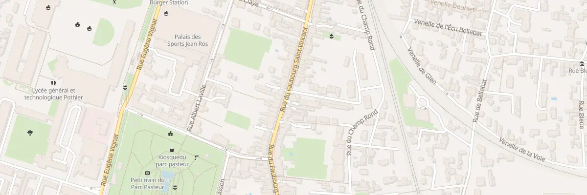 Plan du 98 Rue du Faubourg Saint-Vincent à Orléans