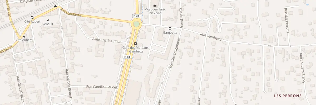 Plan du 7 All Gambetta aux Mureaux