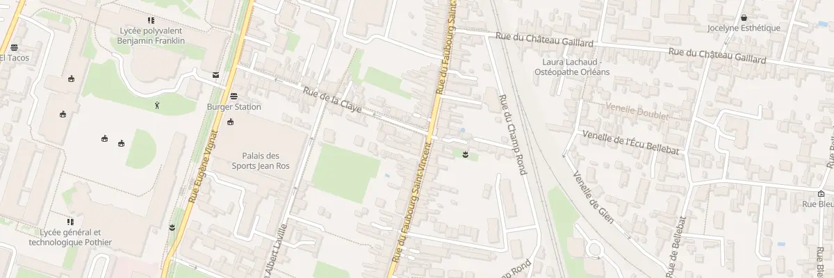 Plan du 107 Rue du Faubourg Saint-Vincent à Orléans