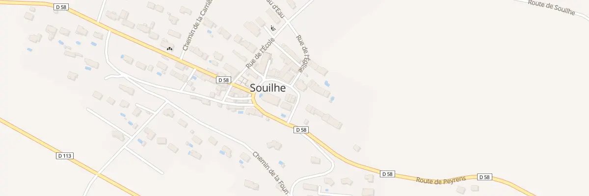 Plan du 12 Le Village à Souilhe