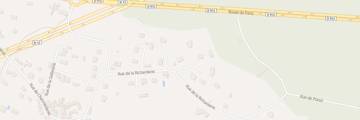 Plan du 2A Rue de la Gde Borne à Jouars-Pontchartrain