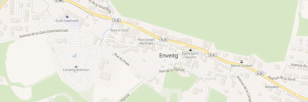 Plan du 85 Village à Enveitg