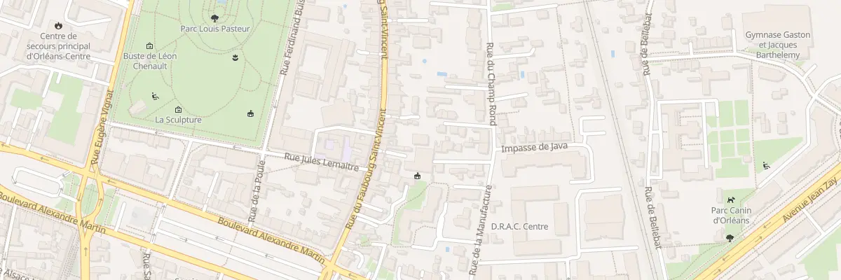 Plan du 30 Rue du Faubourg Saint-Vincent à Orléans