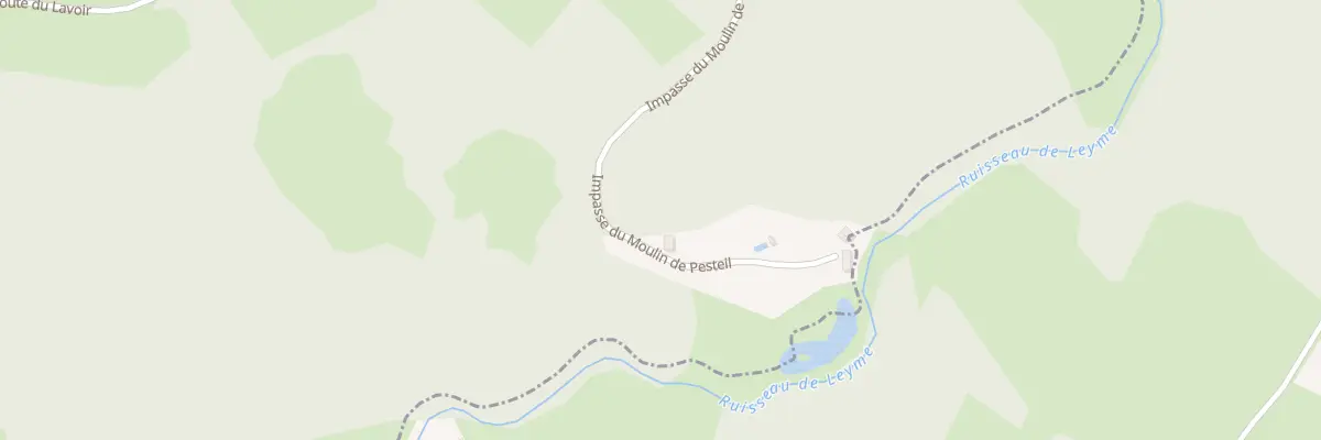 Plan du 5105 Moulin de Pesteil à Molières