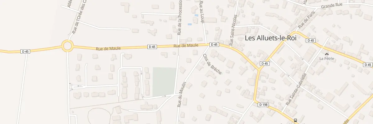 Plan du 2 Rue du Moulin aux Alluets-le-Roi