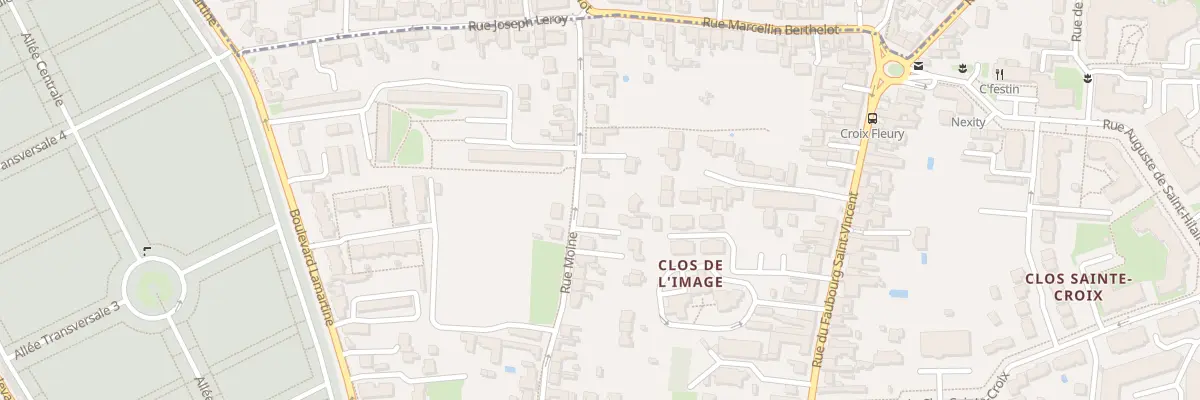 Plan du 96 Rue Moine à Orléans