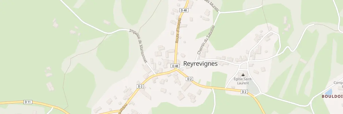 Plan du 5018 Reyrevignes Place Haute à Reyrevignes