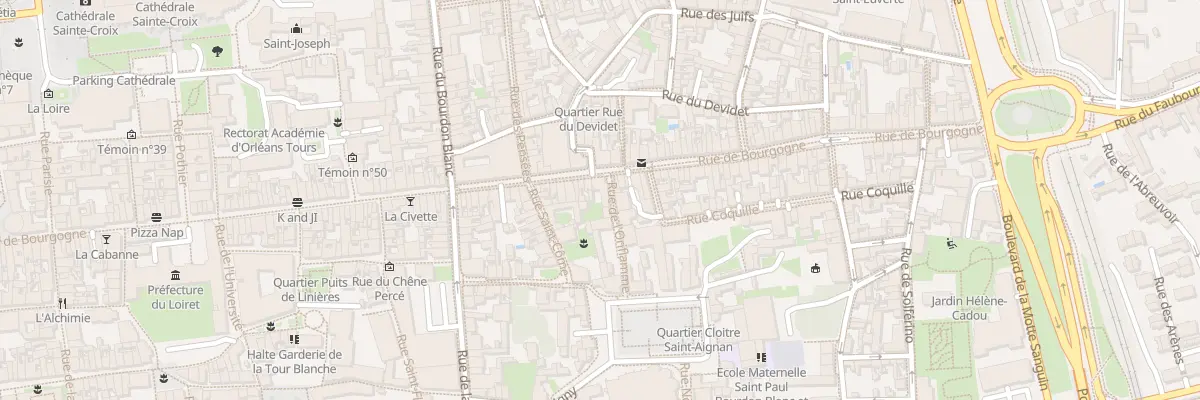Plan du 77 Rue de Bourgogne à Orléans