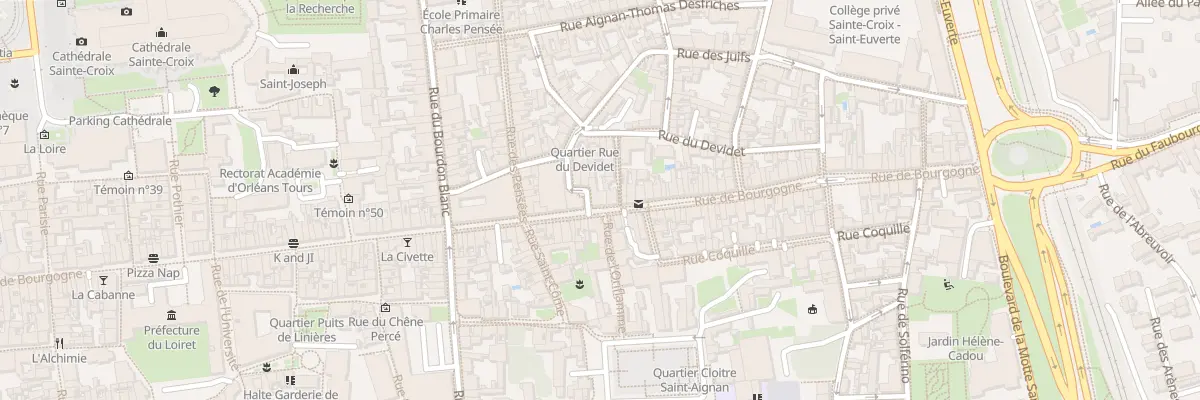 Plan du 96 Rue de Bourgogne à Orléans