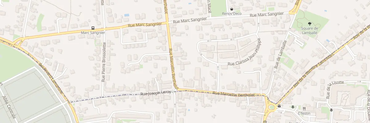 Plan du 36 Rue Marcelin Berthelot à Fleury-les-Aubrais