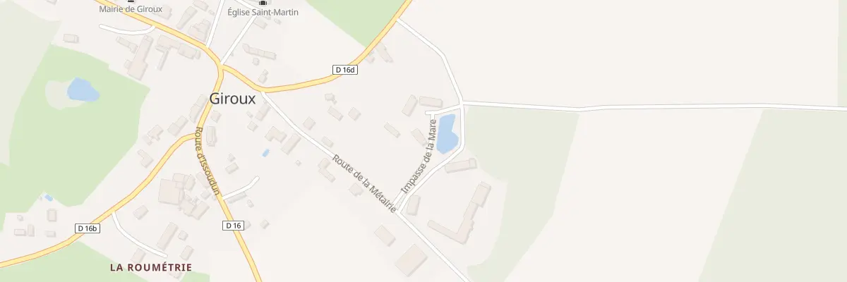 Plan du 5 Rte de la Métairie à Giroux