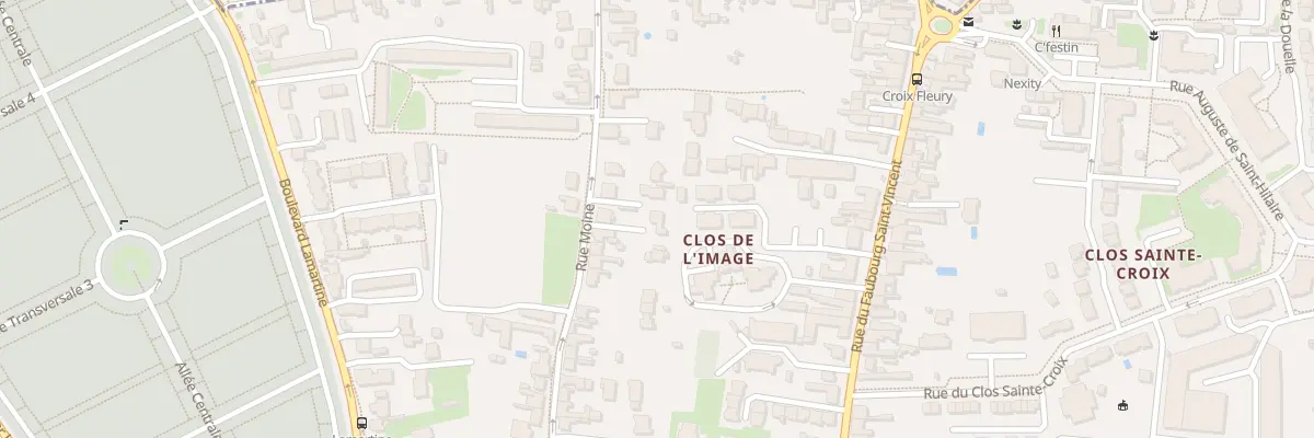 Plan du 92C Rue Moine à Orléans