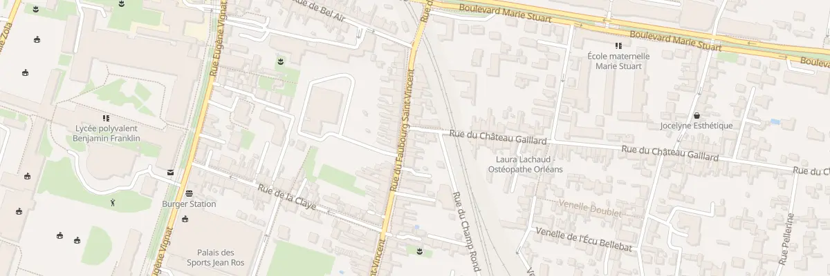 Plan du 2 Rue du Château Gaillard à Orléans