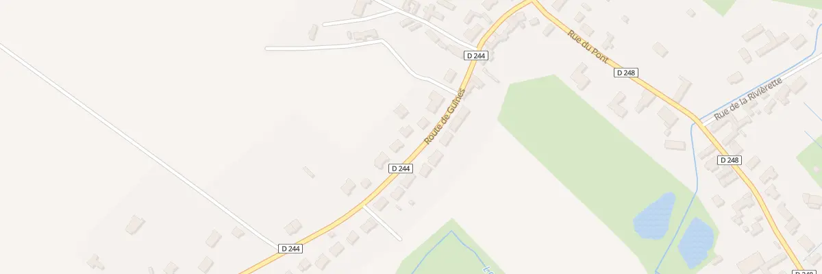 Plan du 206 Rte de Guines à Andres