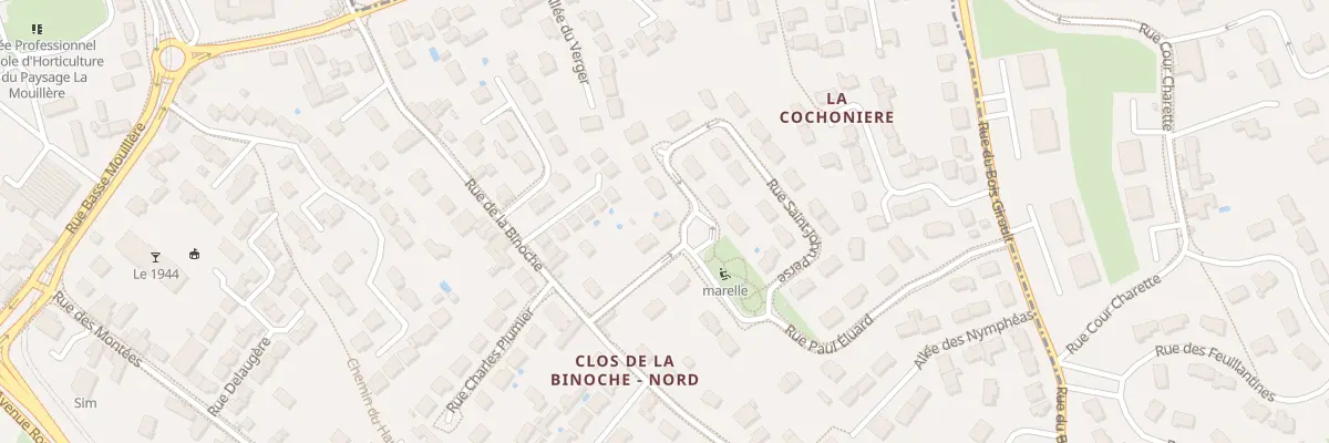 Plan du 8B Rue Paul Eluard à Orléans