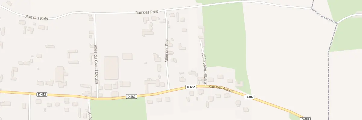 Plan du 408 Rue des Allées à Neufmoulin