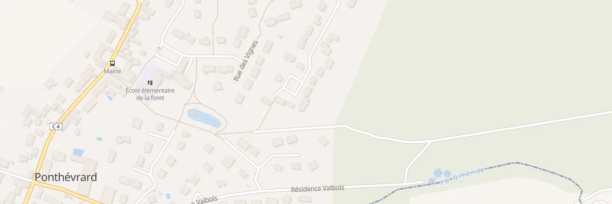 Plan du 39 Rue de l’Orée du Bois à Ponthévrard