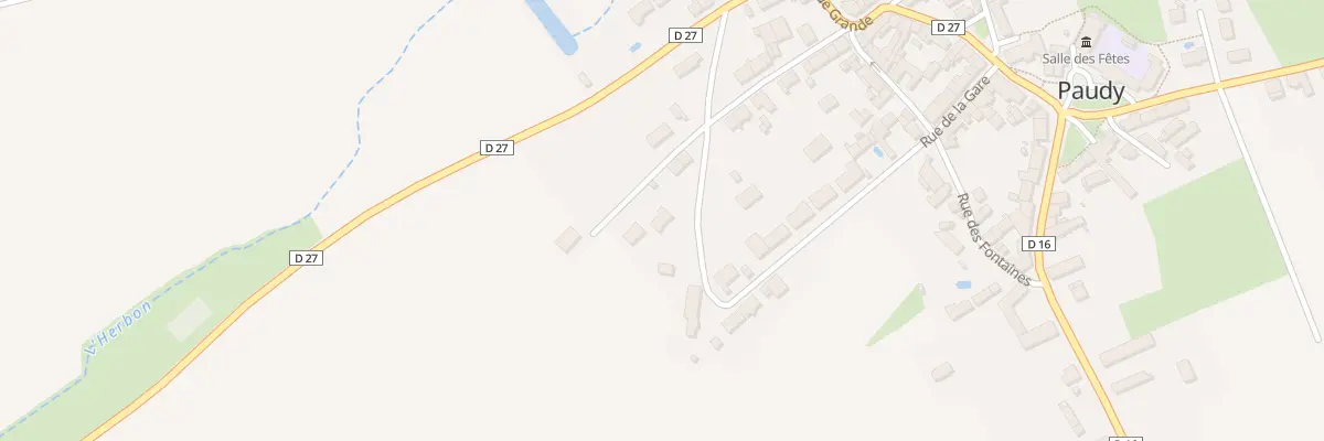 Plan du 14 Rue de Bel Air à Paudy