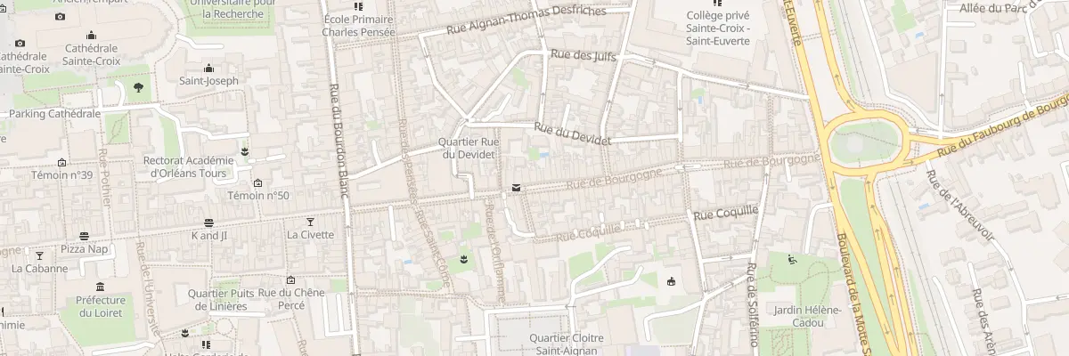 Plan du 80 Rue de Bourgogne à Orléans