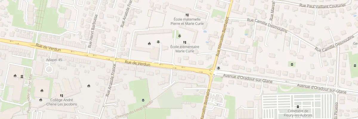 Plan du 14 Rue de Verdun à Fleury-les-Aubrais