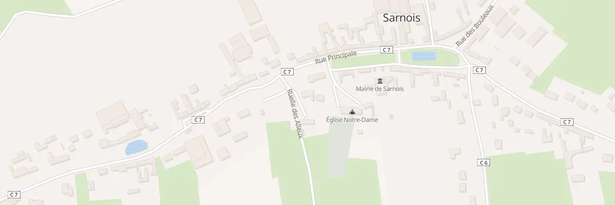 Plan du 2 Pl de l’Eglise à Sarnois