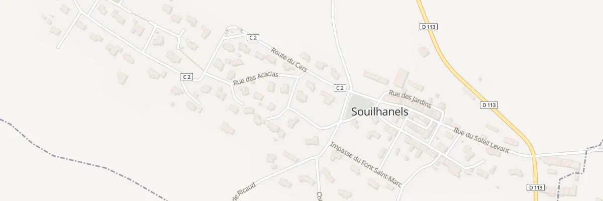 Plan du 3 Rue des Cytises à Souilhanels