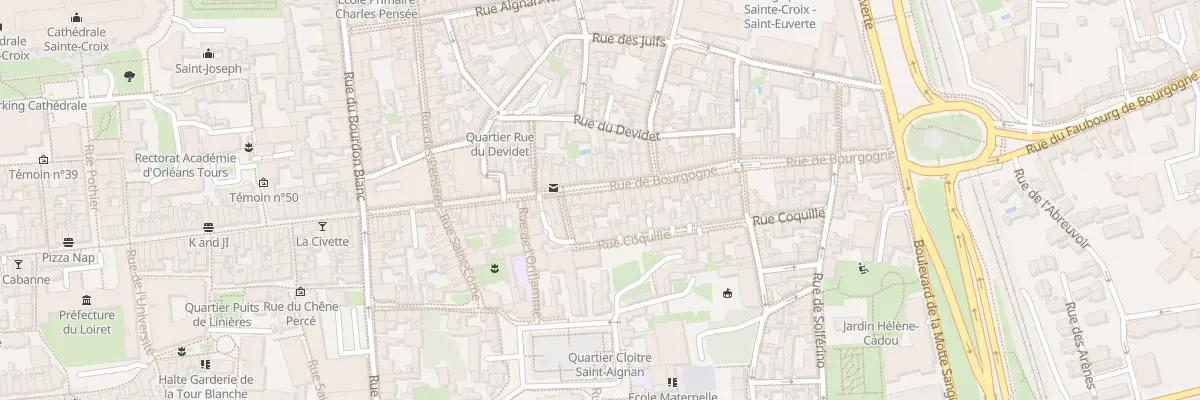 Plan du 59 Rue de Bourgogne à Orléans