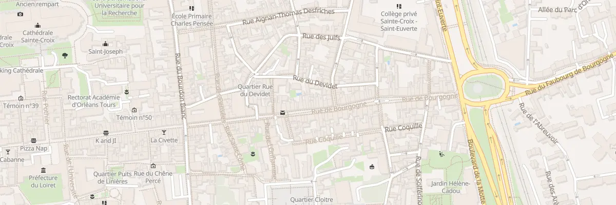 Plan du 72 Rue de Bourgogne à Orléans